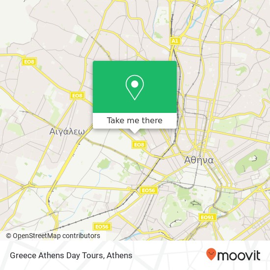 Greece Athens Day Tours map