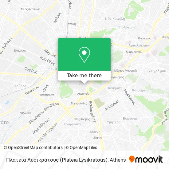 Πλατεία Λυσικράτους (Plateia Lysikratous) map