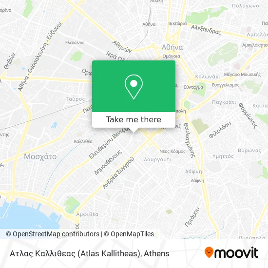 Ατλας Καλλιθεας (Atlas Kallitheas) map