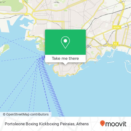 Portoleone Boxing Kickboxing Peiraias map