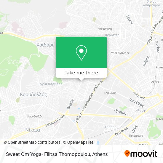 Sweet Om Yoga- Filitsa Thomopoulou map