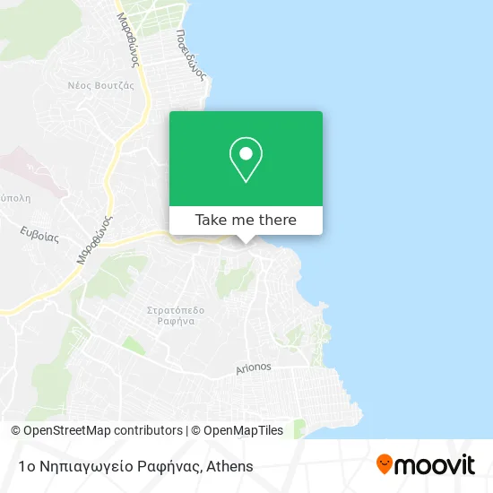 1ο Νηπιαγωγείο Ραφήνας map