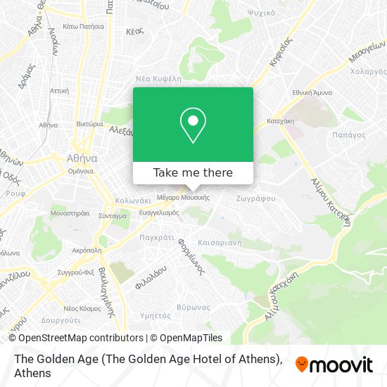 The Golden Age (The Golden Age Hotel of Athens) map