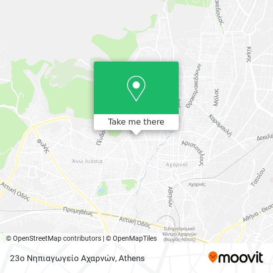 23ο Νηπιαγωγείο Αχαρνών map