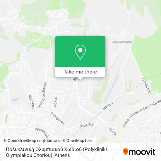 Πολυκλινική Ολυμπιακού Χωριού (Polykliniki Olympiakou Choriou) map