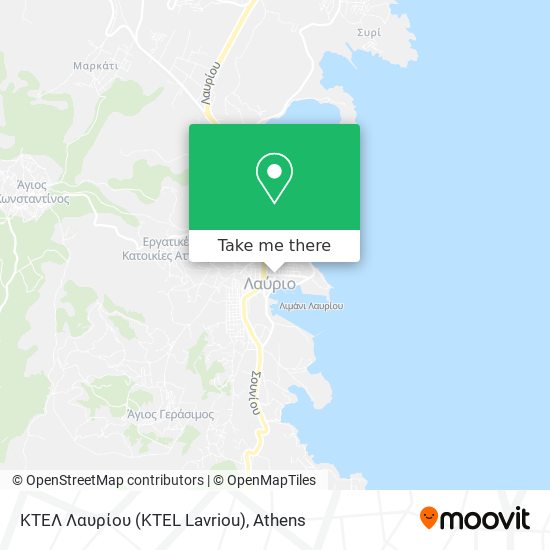 ΚΤΕΛ Λαυρίου (KTEL Lavriou) map