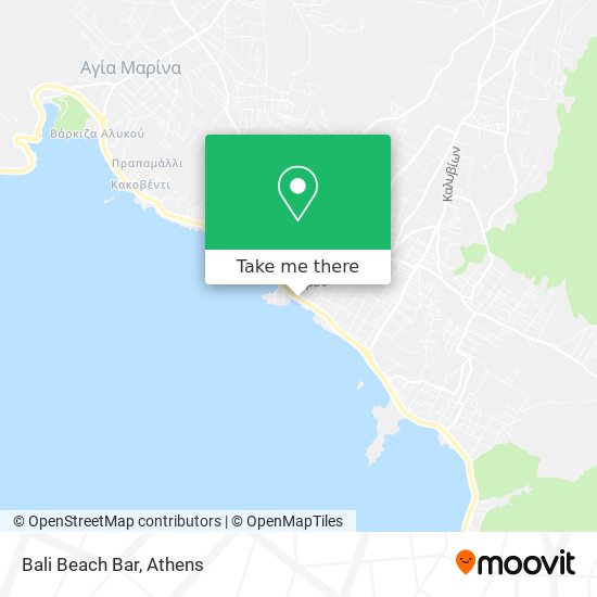 Bali Beach Bar map