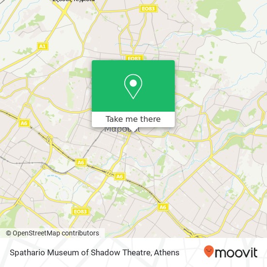 Spathario Museum of Shadow Theatre map