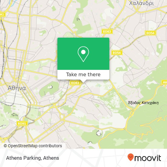 Athens Parking map