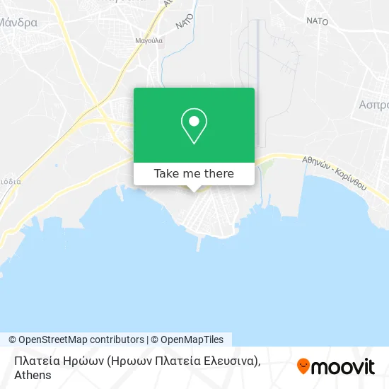 Πλατεία Ηρώων (Ηρωων Πλατεία Ελευσινα) map