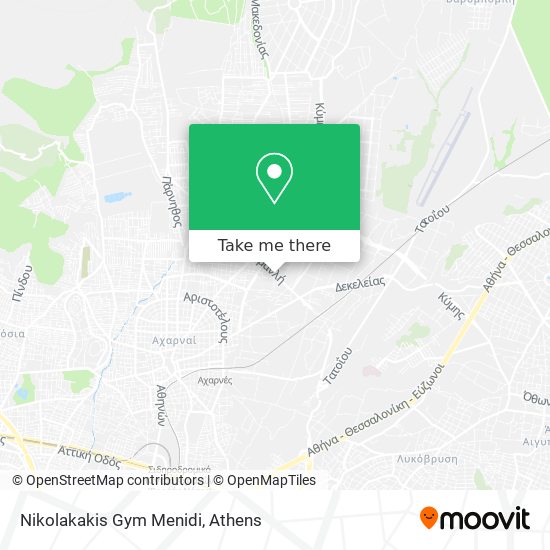 Nikolakakis Gym Menidi map