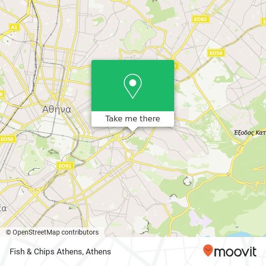 Fish & Chips Athens map