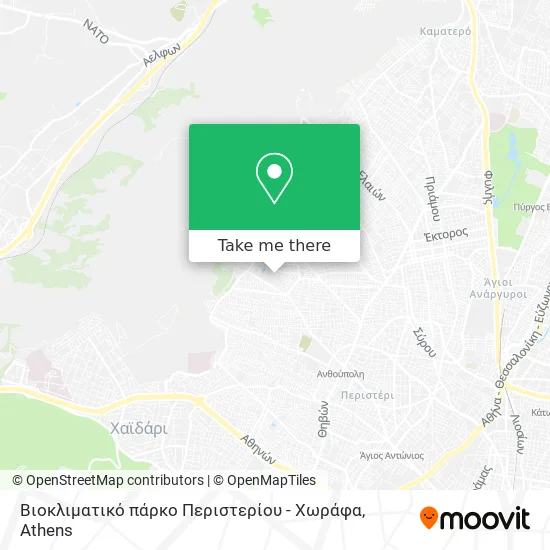 Βιοκλιματικό πάρκο Περιστερίου - Χωράφα map