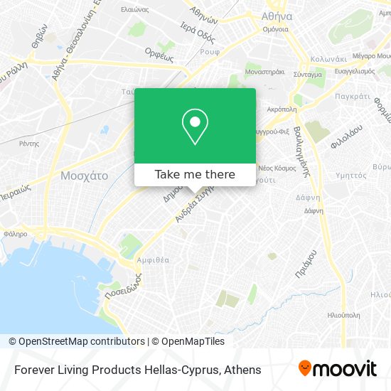 Forever Living Products Hellas-Cyprus map
