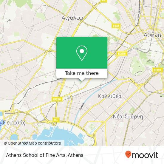 Athens School of Fine Arts map