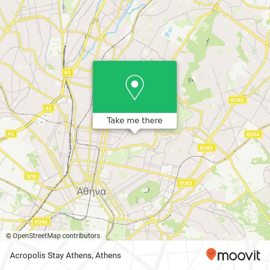 Acropolis Stay Athens map