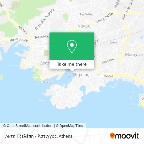 Ακτή Τζελέπη / Άστιγγος map