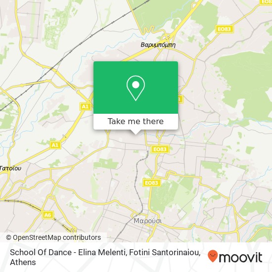 School Of Dance - Elina Melenti, Fotini Santorinaiou map
