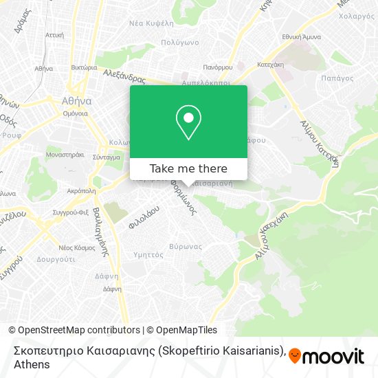 Σκοπευτηριο Καισαριανης (Skopeftirio Kaisarianis) map