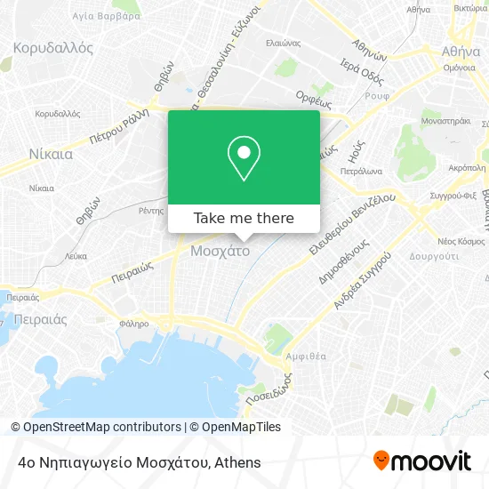 4ο Νηπιαγωγείο Μοσχάτου map