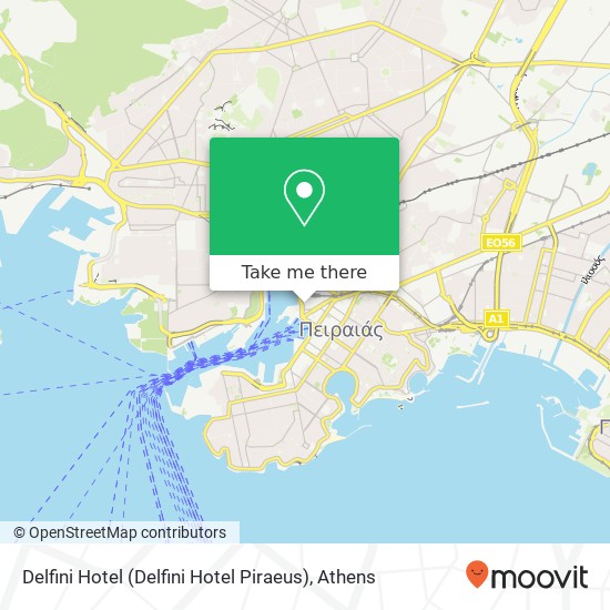 Delfini Hotel (Delfini Hotel Piraeus) map