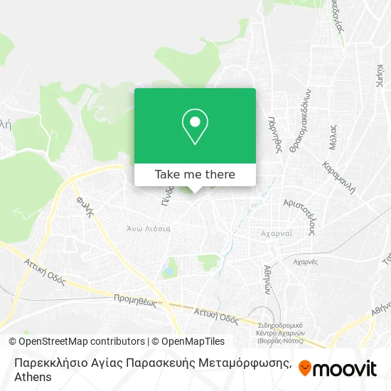 Παρεκκλήσιο Αγίας Παρασκευής Μεταμόρφωσης map