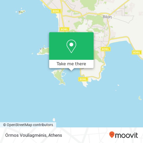 Órmos Vouliagménis map