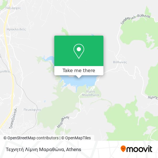 Τεχνητή Λίμνη Μαραθώνα map