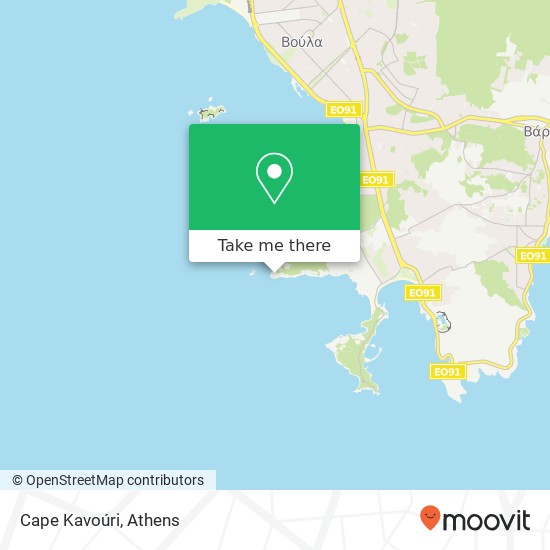 Cape Kavoúri map