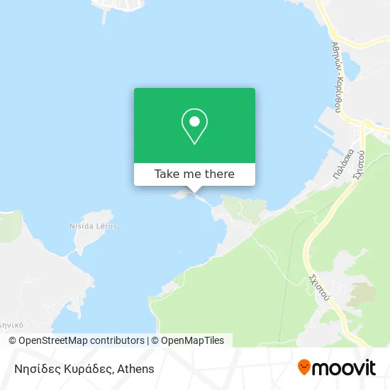 Νησίδες Κυράδες map