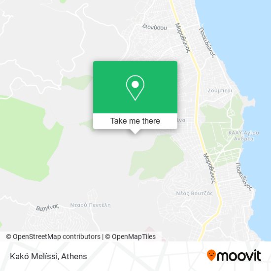 Kakó Melíssi map