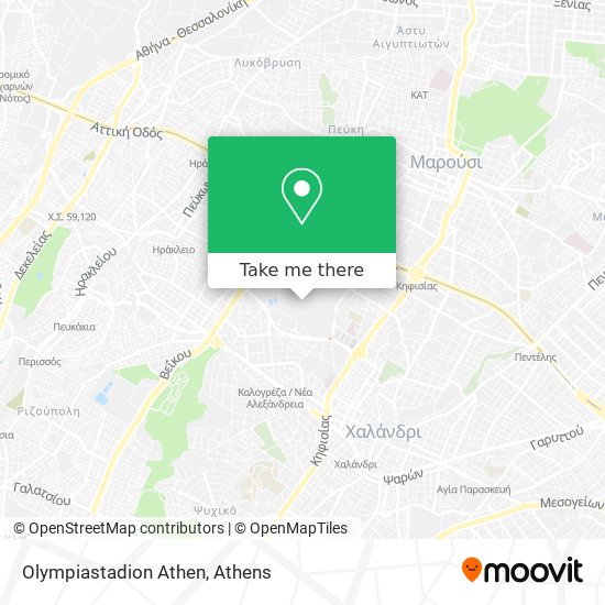 Olympiastadion Athen map