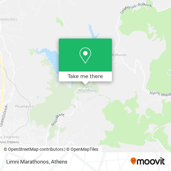 Limni Marathonos map