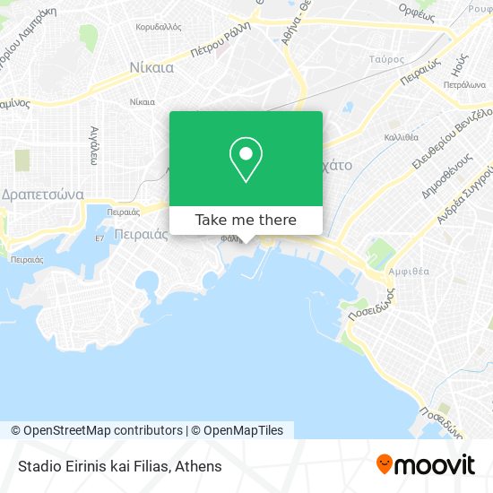 Stadio Eirinis kai Filias map