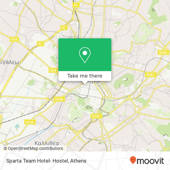 Sparta Team Hotel- Hostel map