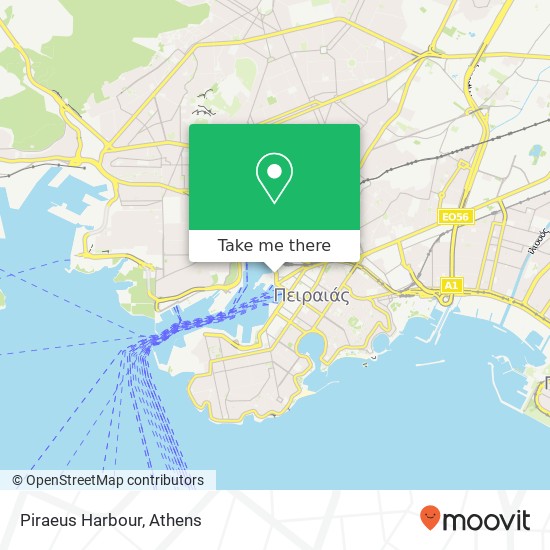 Piraeus Harbour map