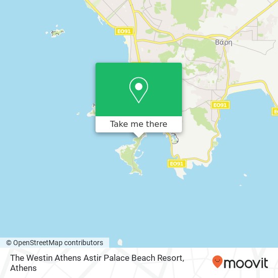 The Westin Athens Astir Palace Beach Resort map