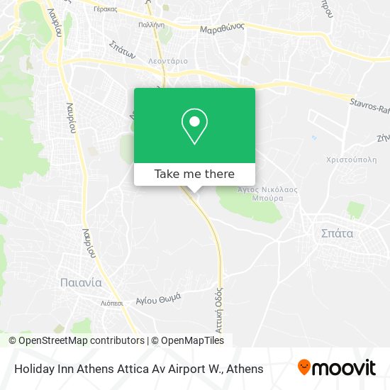 Holiday Inn Athens Attica Av Airport W. map