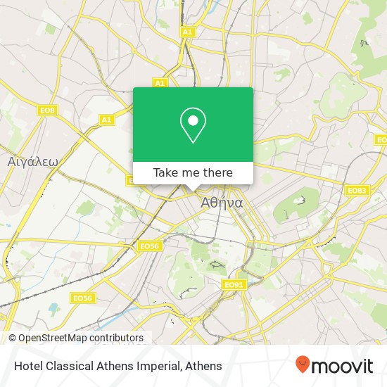 Hotel Classical Athens Imperial map