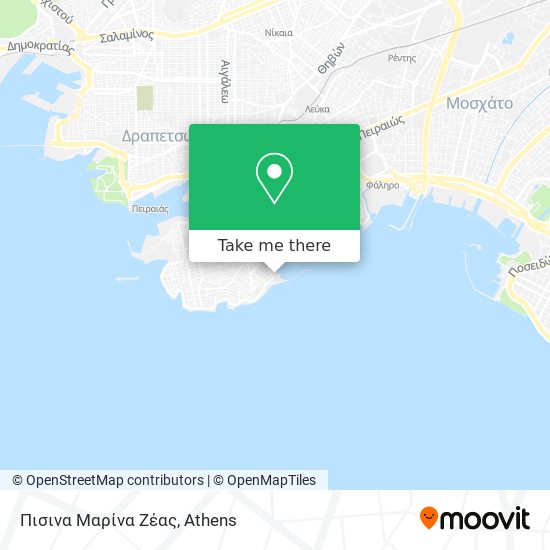 Πισινα Μαρίνα Ζέας map