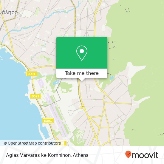 Agias Varvaras ke Komninon map