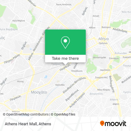 Athens Heart Mall map