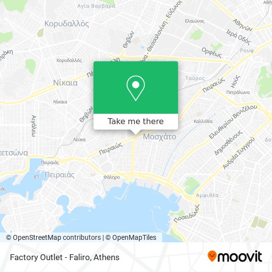Factory Outlet - Faliro map