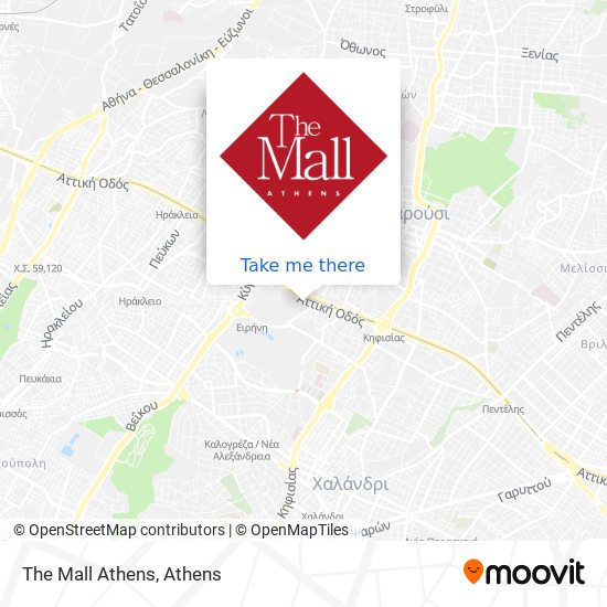 The Mall Athens map