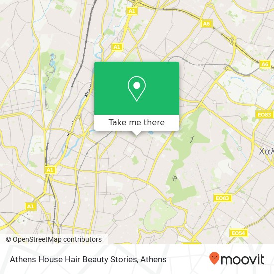 Athens House Hair Beauty Stories map