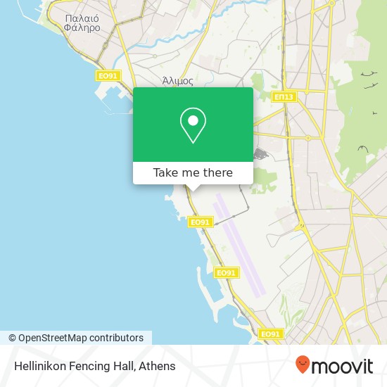 Hellinikon Fencing Hall map