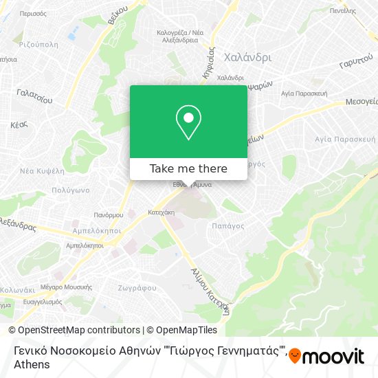 Γενικό Νοσοκομείο Αθηνών ""Γιώργος Γεννηματάς"" map
