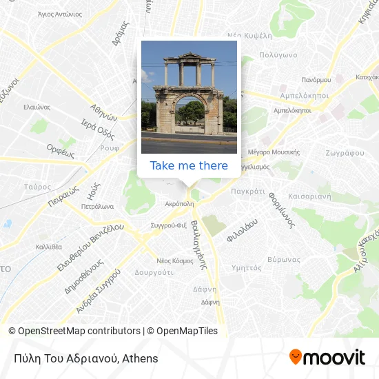 Πύλη Του Αδριανού map
