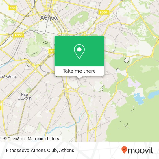 Fitnessevo Athens Club map