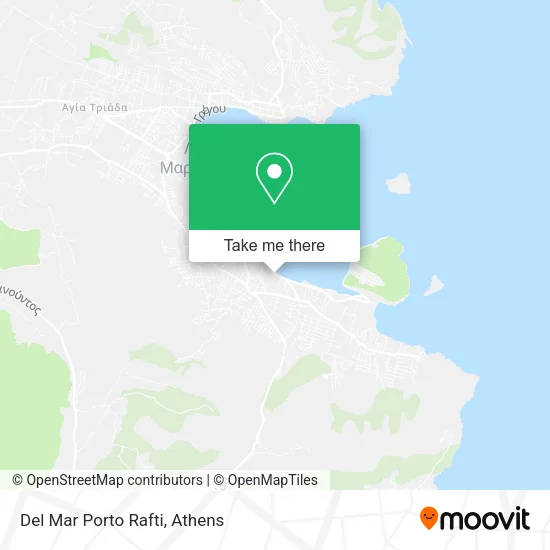 Del Mar Porto Rafti map